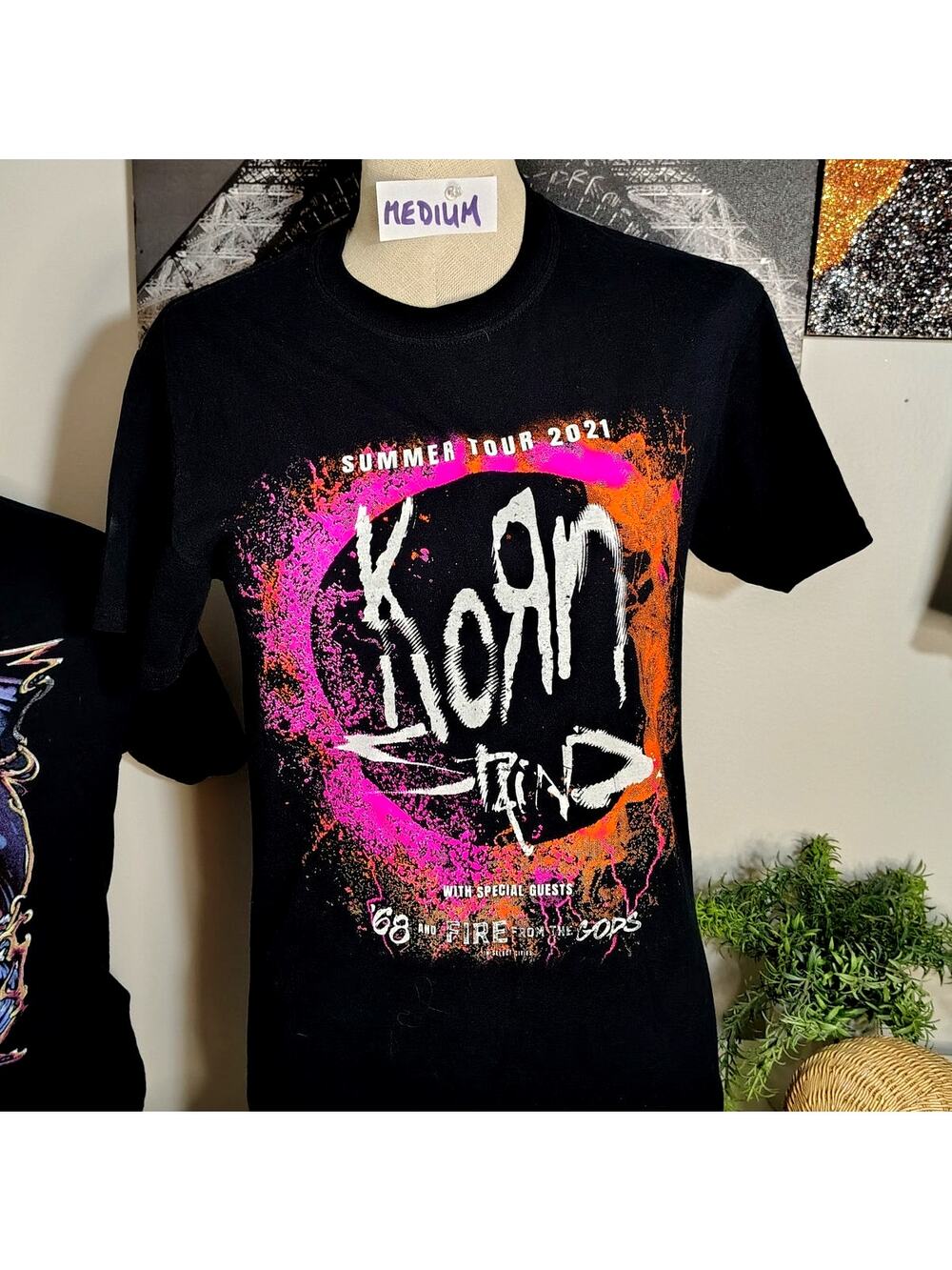 CLASSIC ROCK VINTAGE OR PRE-WORN T-SHIRT ***KORN AND STAIND*** SUMMER 2021 TOUR